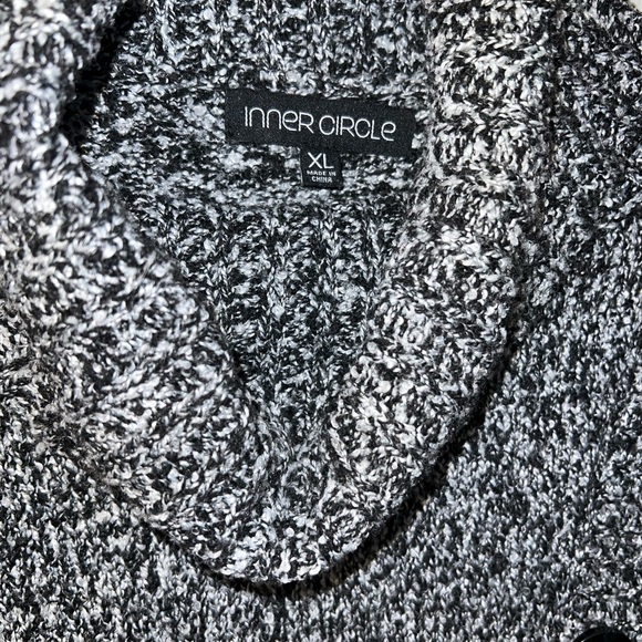 Inner Circle Cowl Neck Marled Sweater Sz XL - Picture 4 of 8
